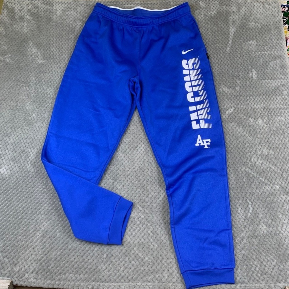 Nike Air Force Falcons Sweatpants Mens Large Blue Dri-FIT On Field AR9054-480